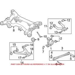 VW Eccentric Washer - Rear WHT001974